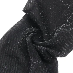Sexy Schwarze Spitzenstrümpfe mit Perlmutt-Glanz & Silikonband, 88% Nylon, 12% Spandex