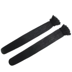 Sexy Schwarze Spitzenstrümpfe mit Silikonband, 88% Nylon, 12% Spandex, verführerisch