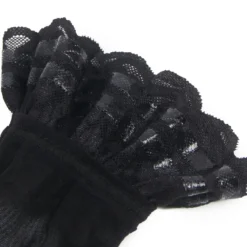 Sexy Schwarze Spitzenstrümpfe mit Silikonband, 88% Nylon, 12% Spandex, verführerisch