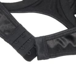 Sexy Schwarzes Samt-BH-Set – Hollow Cut & Halter, verführerische Lingerie