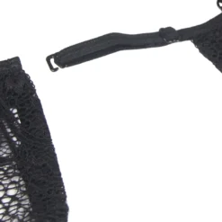 Sexy Schwarzes Spitzen Dessous Set 2-teilig Bralette, 95% Polyester, 5% Elastan