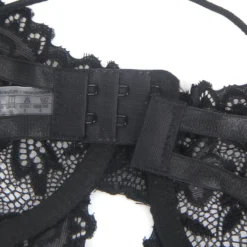 Sexy Schwarzes Spitzen-Lingerie Set – BH, Slip & Strapse, verführerische Dessous