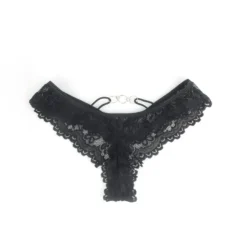 Sexy Schwarzes Spitzen-Lingerie Set – BH, Slip & Strapse, verführerische Dessous