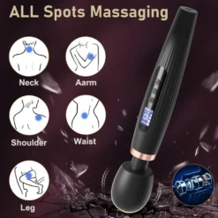 Vibrator Magic Wand Stimulation Vagina GM-544 Schwarz