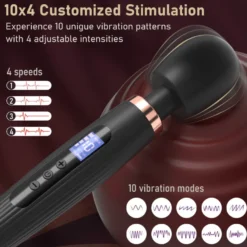 Vibrator Magic Wand Stimulation Vagina GM-544 Schwarz