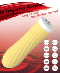 Vibrator Stimulation Klitoris Wasserdicht USB GM-280 Gelb
