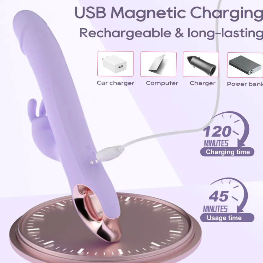 Vibrator Stimulation Klitoris Wasserdicht USB GM-567 Lila