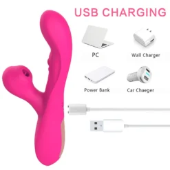 Vibrator Stimulation Klitoris Wasserdicht USB GM-323 Pink