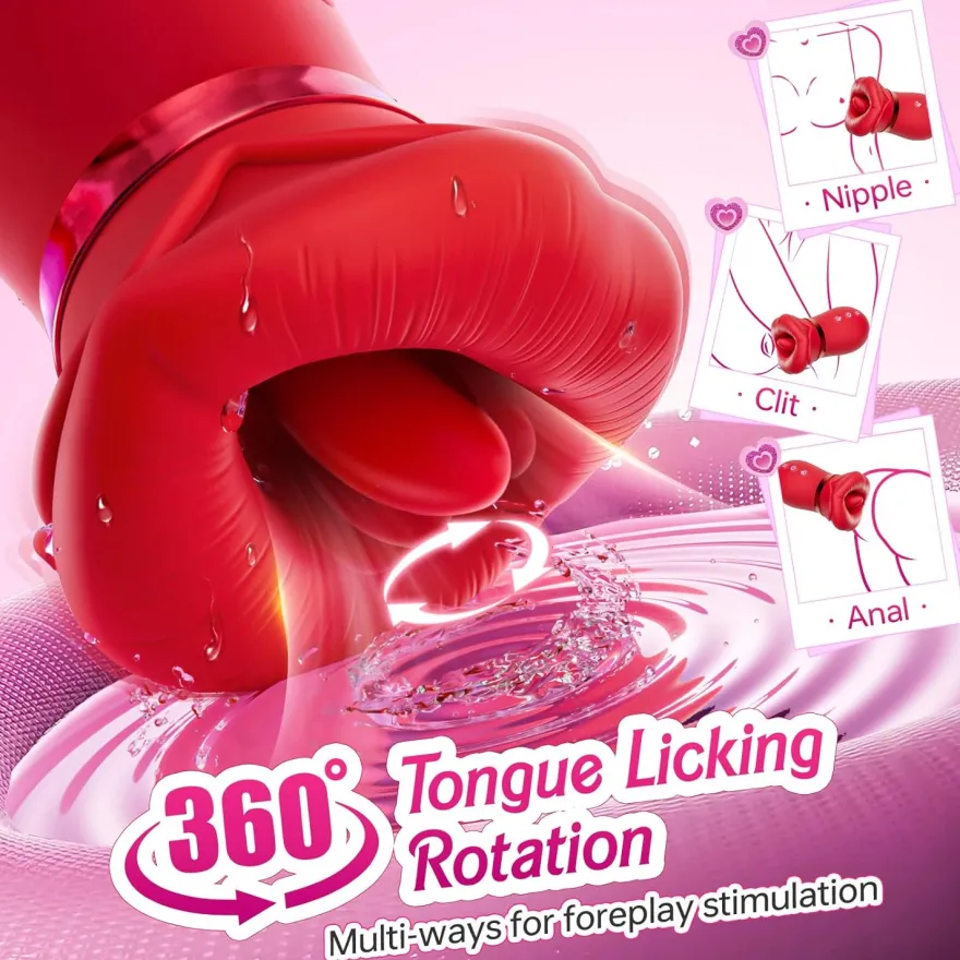 Vibrator Stimulation Klitoris Wasserdicht USB GM-468 Rot