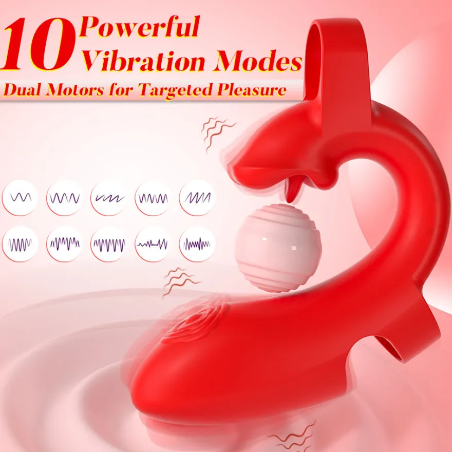 Vibrator Stimulation Klitoris Wasserdicht USB GM-538 Rot