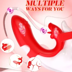 Vibrator Stimulation Klitoris Wasserdicht USB GM-538 Rot