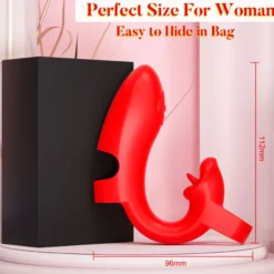Vibrator Stimulation Klitoris Wasserdicht USB GM-538 Rot