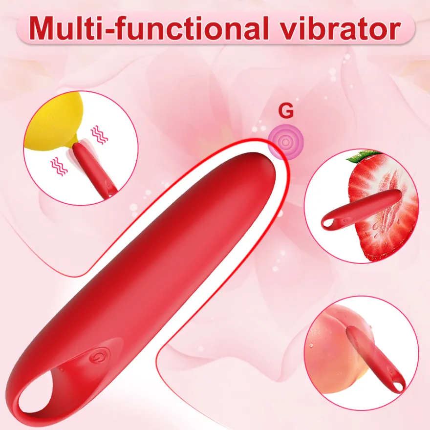 Vibrator Stimulation Klitoris Wasserdicht USB GM-442 Rot