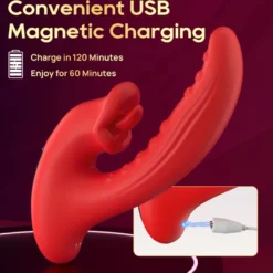 Vibrator Stimulation Klitoris Wasserdicht USB GM-565 Rot