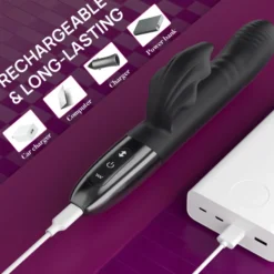 Vibrator Stimulation Klitoris Wasserdicht USB GM-562 Schwarz