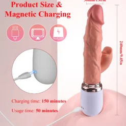 Vibrator Stimulation Klitoris Wasserdicht USB GM-542 Weiß
