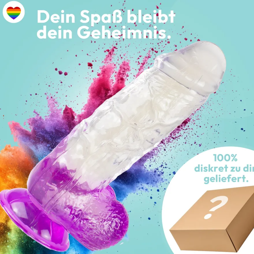 XXL Dildo mit Saugnapf Ø 7 cm 4 Farben