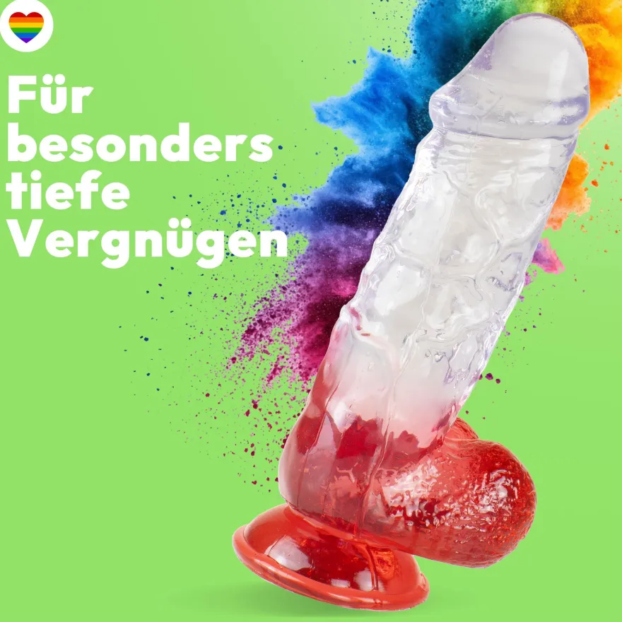 XXL Dildo mit Saugnapf Ø 7 cm 4 Farben