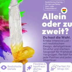 XXL Dildo mit Saugnapf 31 cm 4 Farben