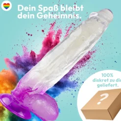 XXL Dildo mit Saugnapf 31 cm 4 Farben