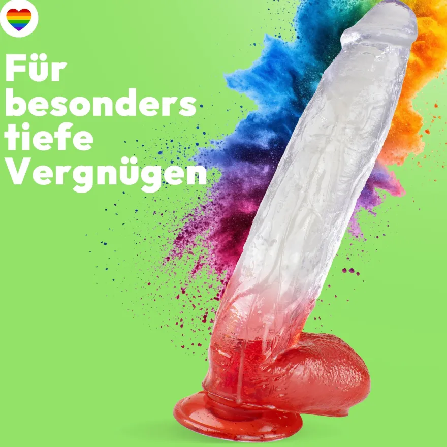 XXL Dildo mit Saugnapf 31 cm 4 Farben